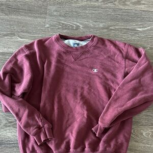 Champion Men's Burgundy Crewneck Sweater